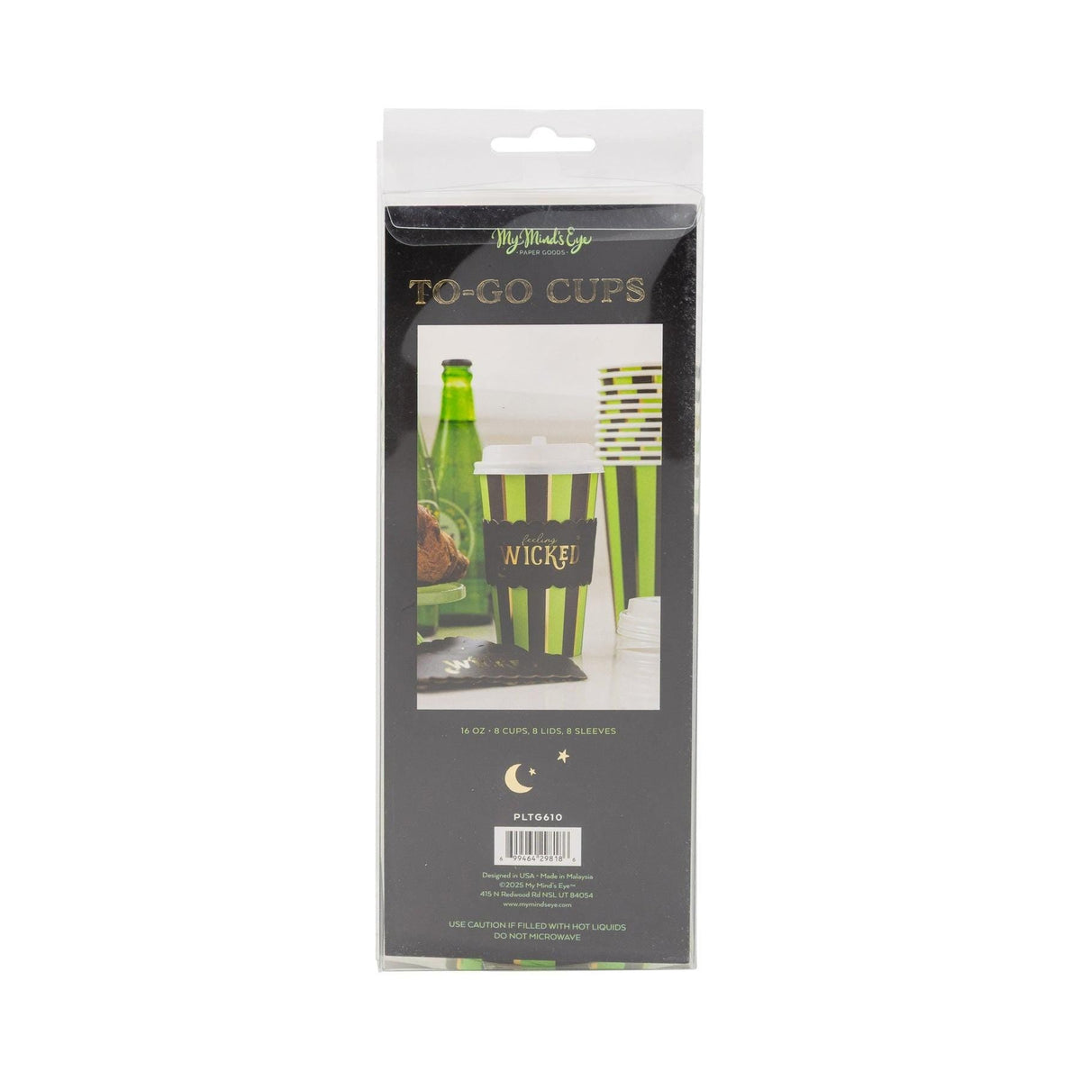 Wicked Paper To - Go Cups 8ct - Stesha Party