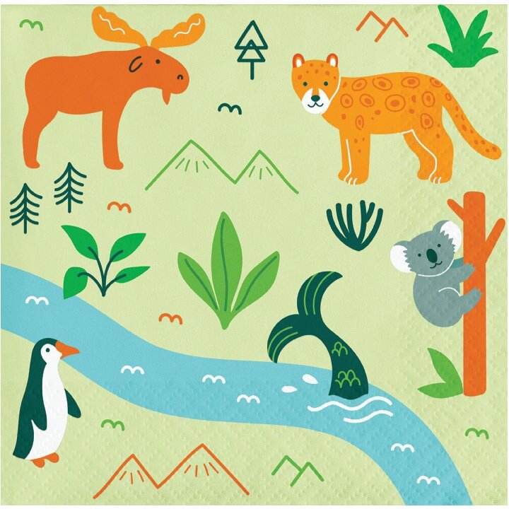 Wilderness Party Napkins - Stesha Party