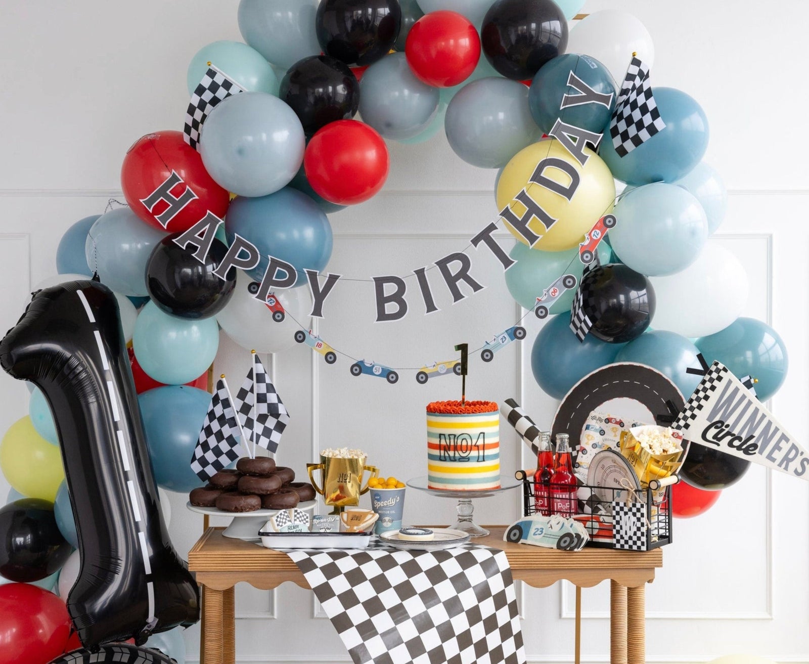 Winner's Circle Party Pennant Flag - Stesha Party