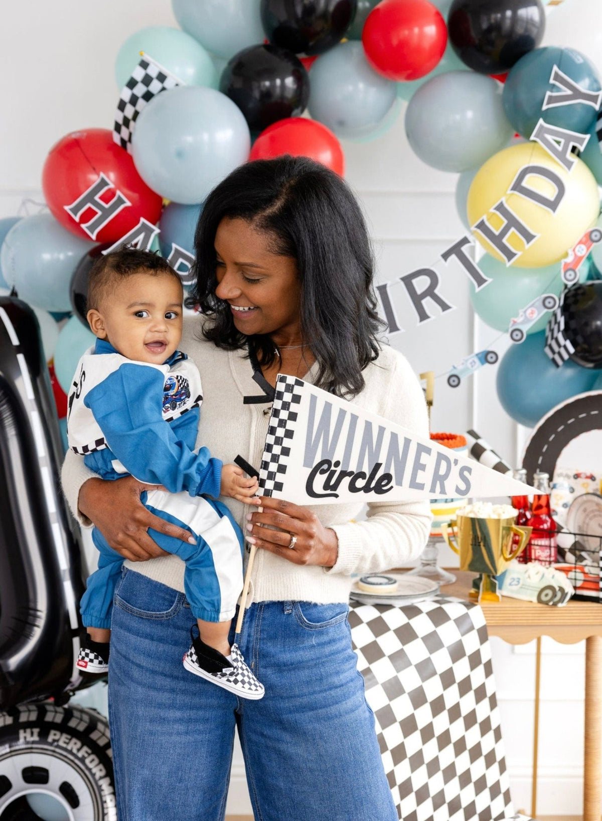 Winner's Circle Party Pennant Flag - Stesha Party