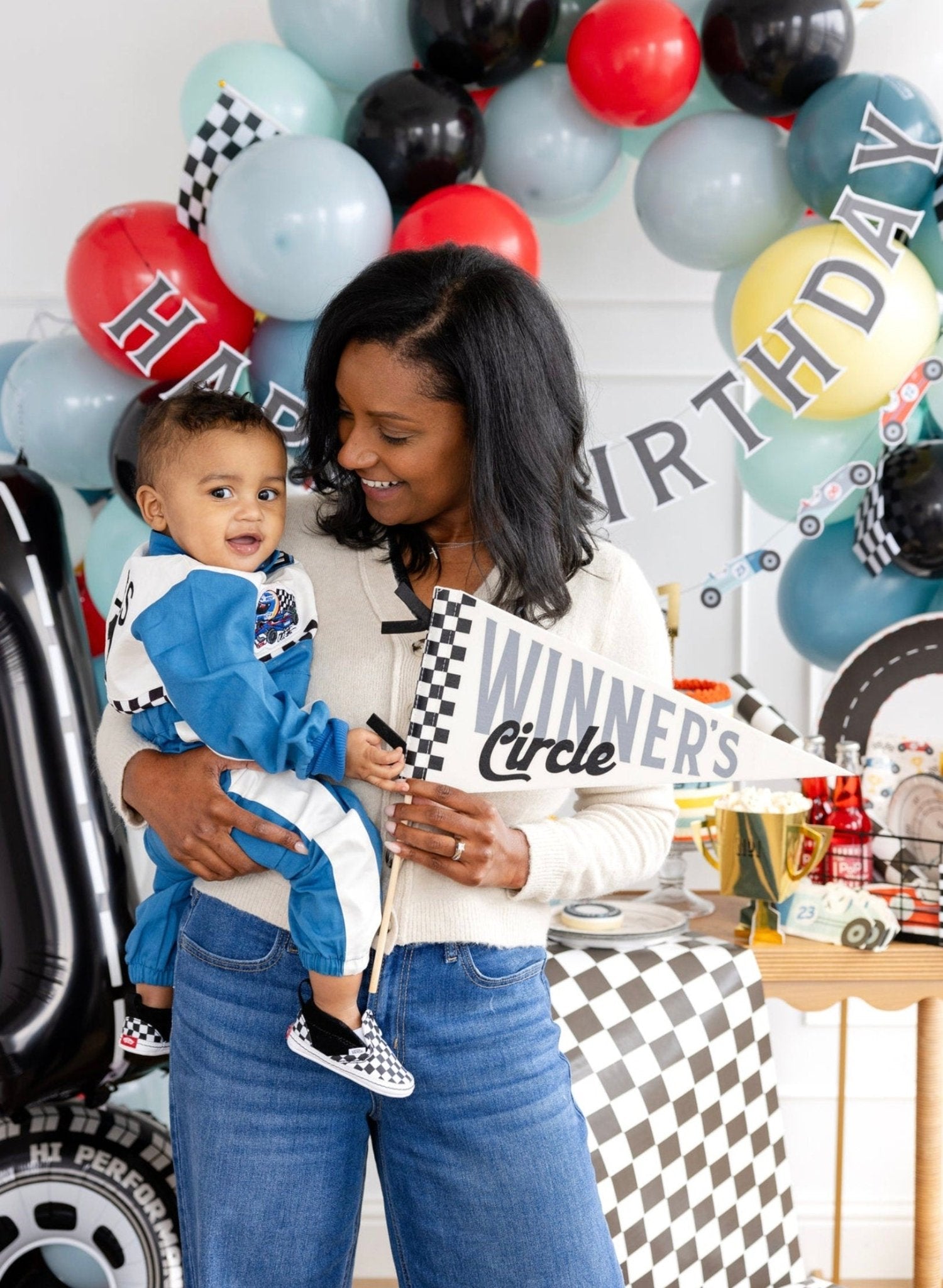 Winner's Circle Party Pennant Flag - Stesha Party