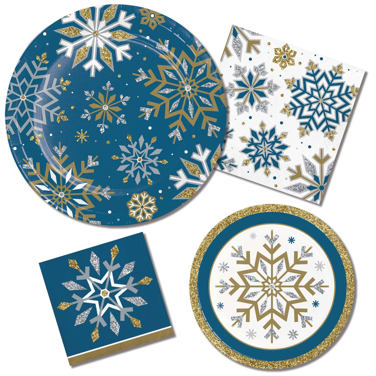 Winter Party Cake Plates - Stesha Party