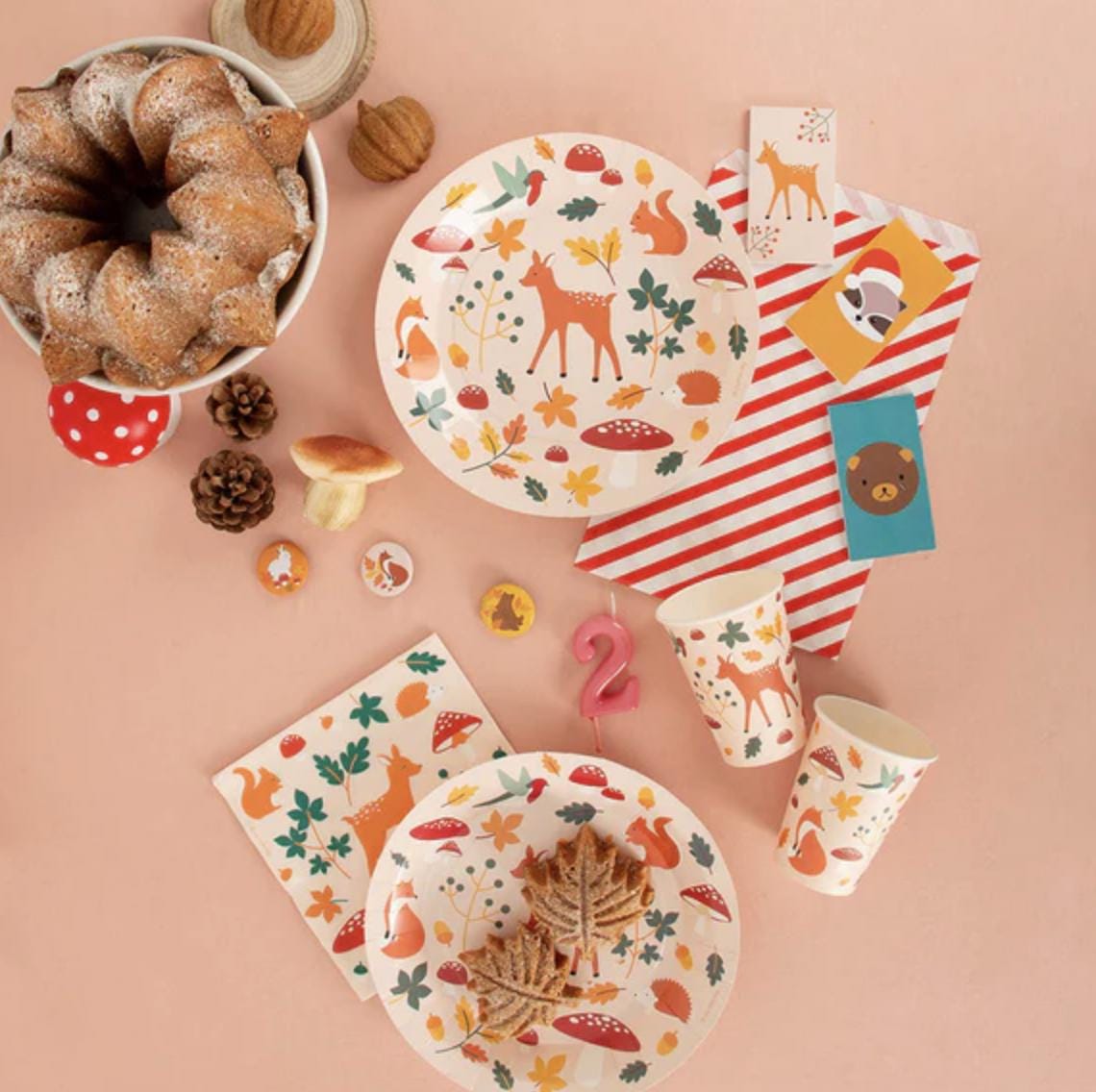 Woodland Party Napkins - Stesha Party