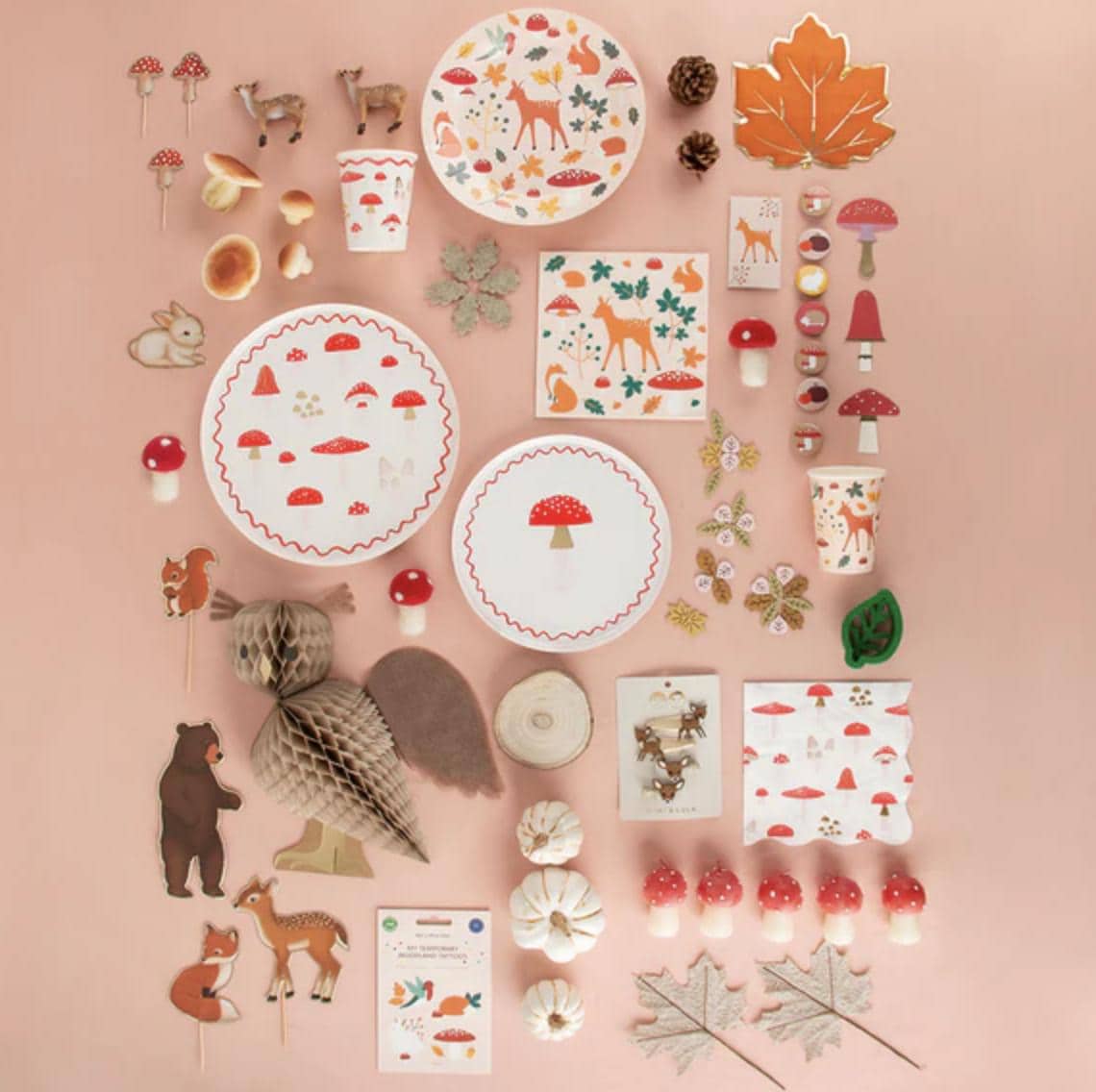 Woodland Party Napkins - Stesha Party