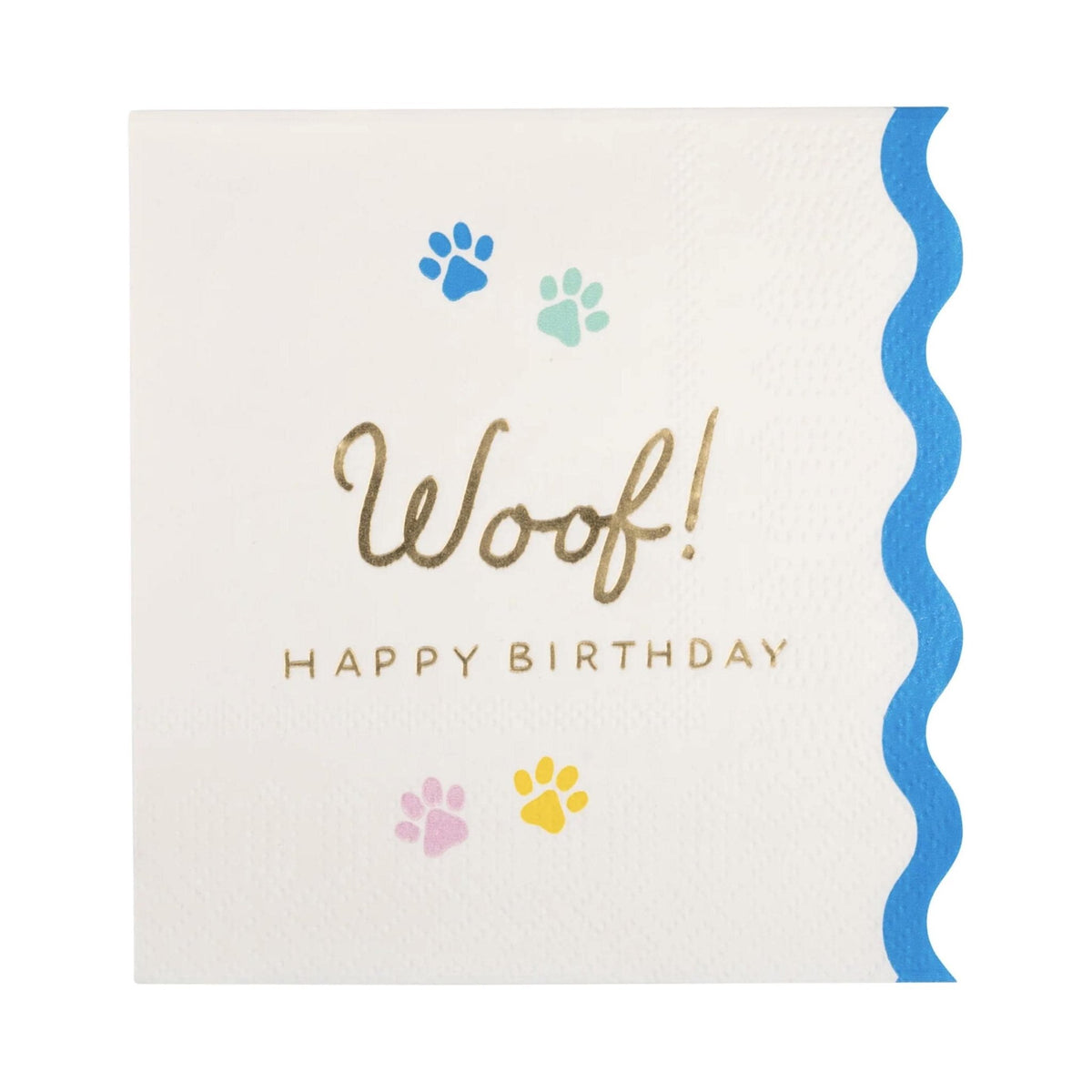 Woof Birthday Napkins 18ct - Stesha Party