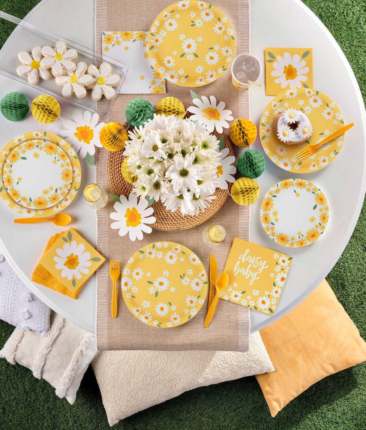 Yellow Daisy Cups 8ct - Stesha Party