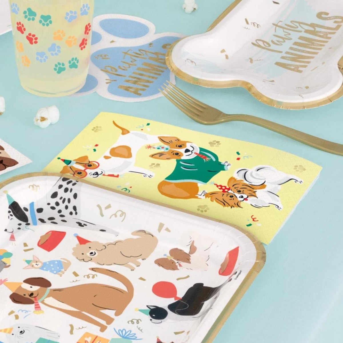 Yellow Dog Birthday Napkins 16ct - Stesha Party