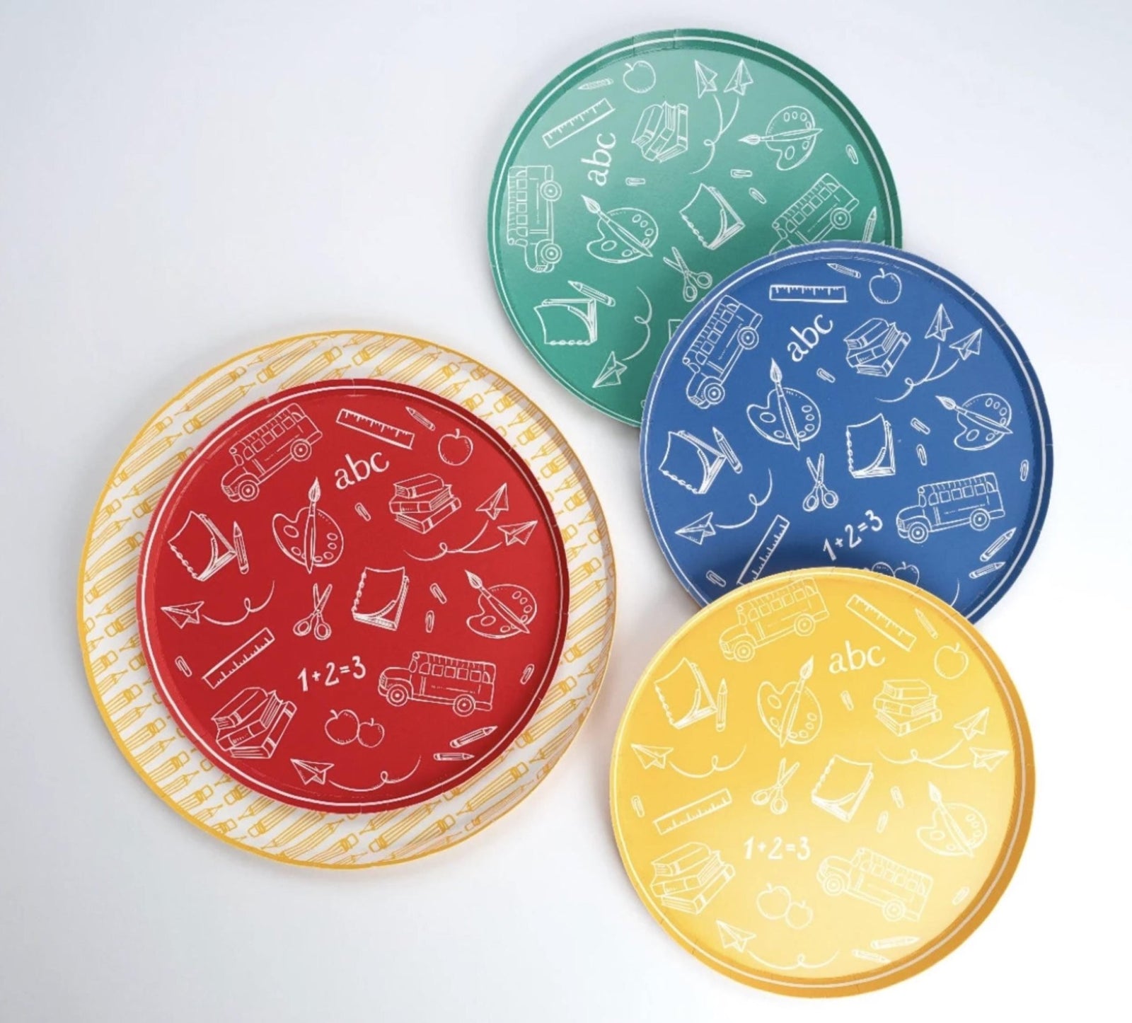 Yellow Pencil Party Plates - Stesha Party