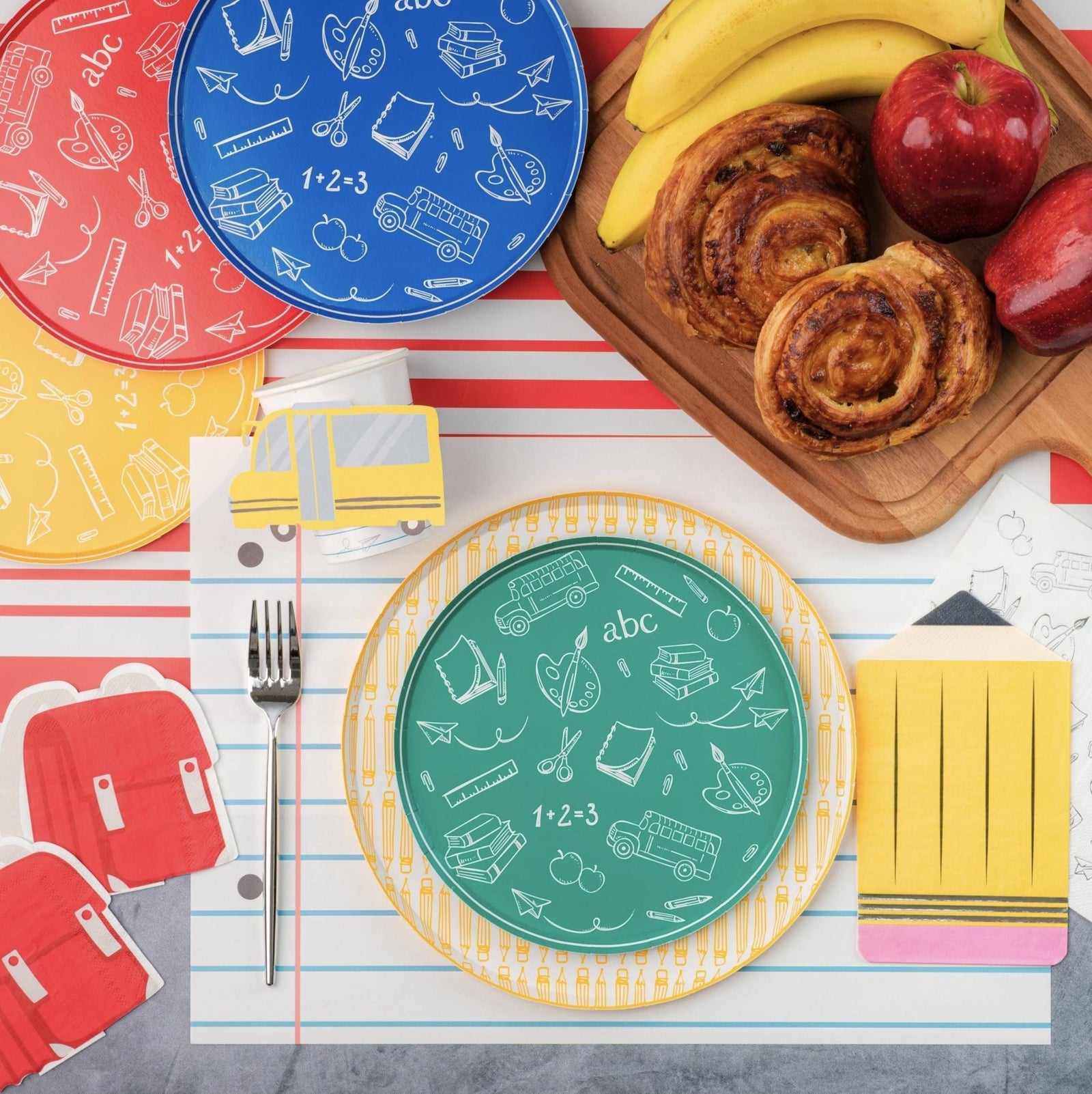 Yellow Pencil Party Plates - Stesha Party