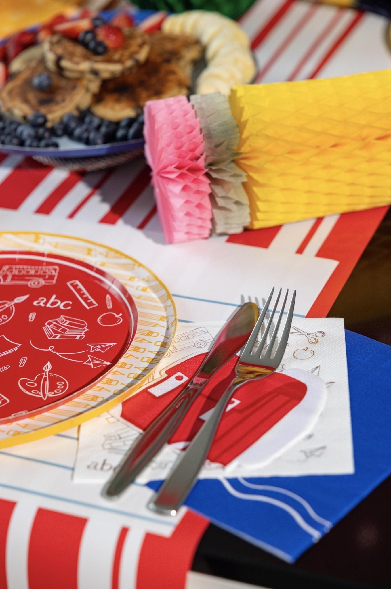 Yellow Pencil Party Plates - Stesha Party