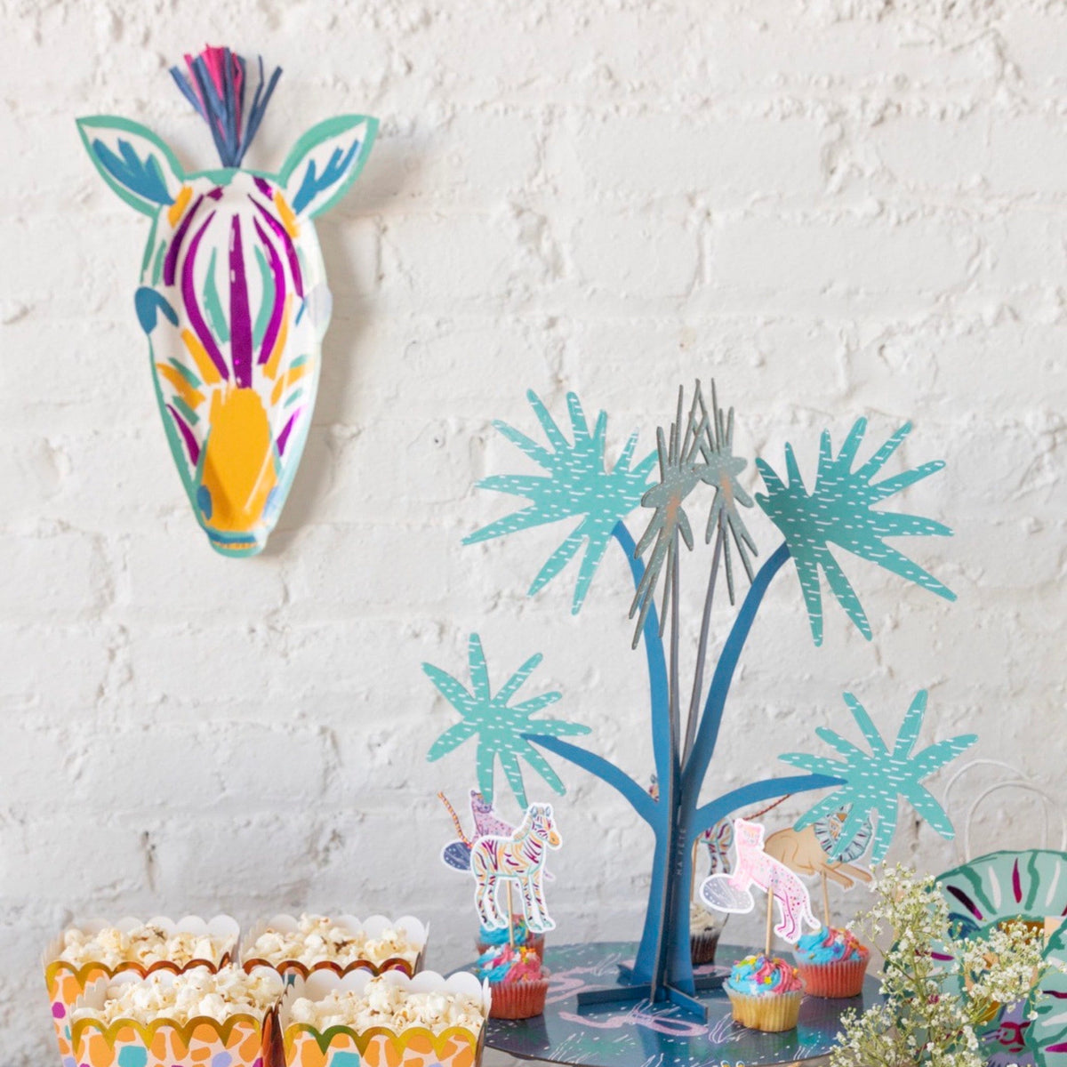 Zebra Party Platters 4ct - Stesha Party