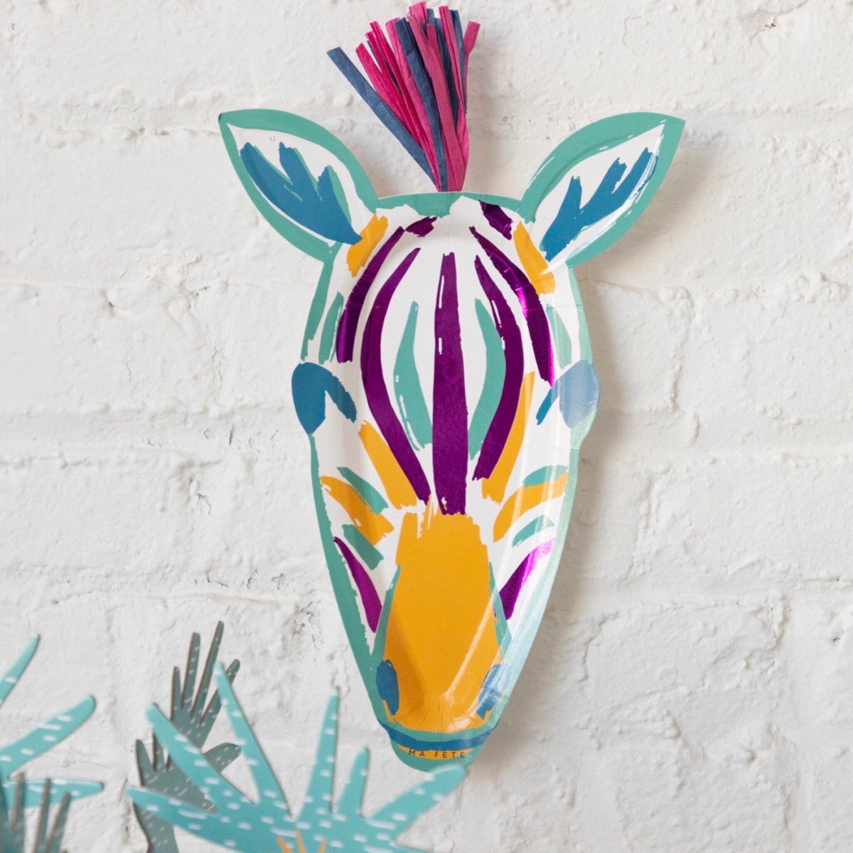 Zebra Party Platters 4ct - Stesha Party