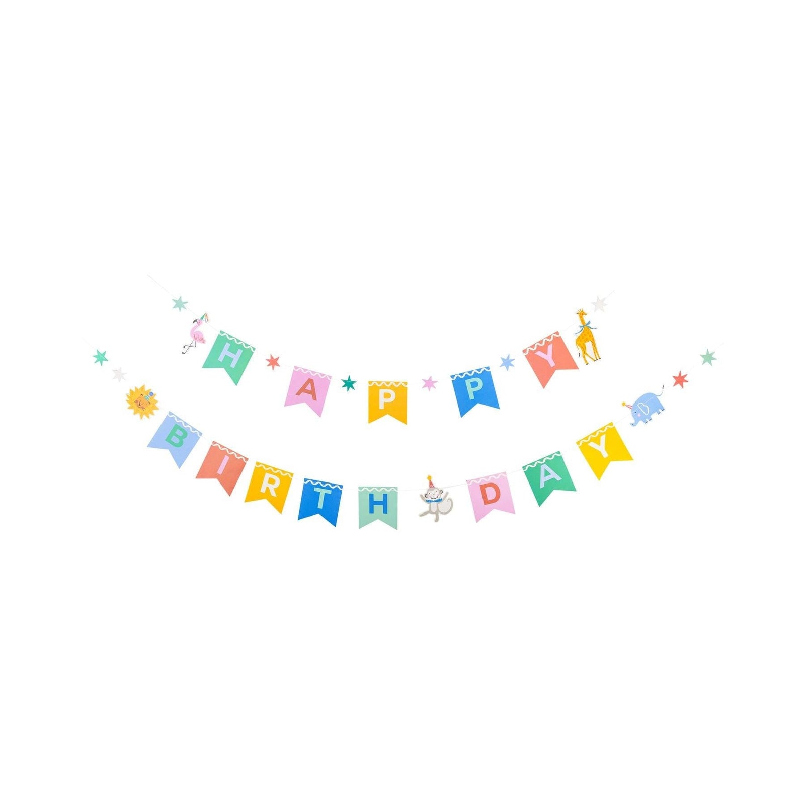 Zoo Animal Birthday Banner - Stesha Party