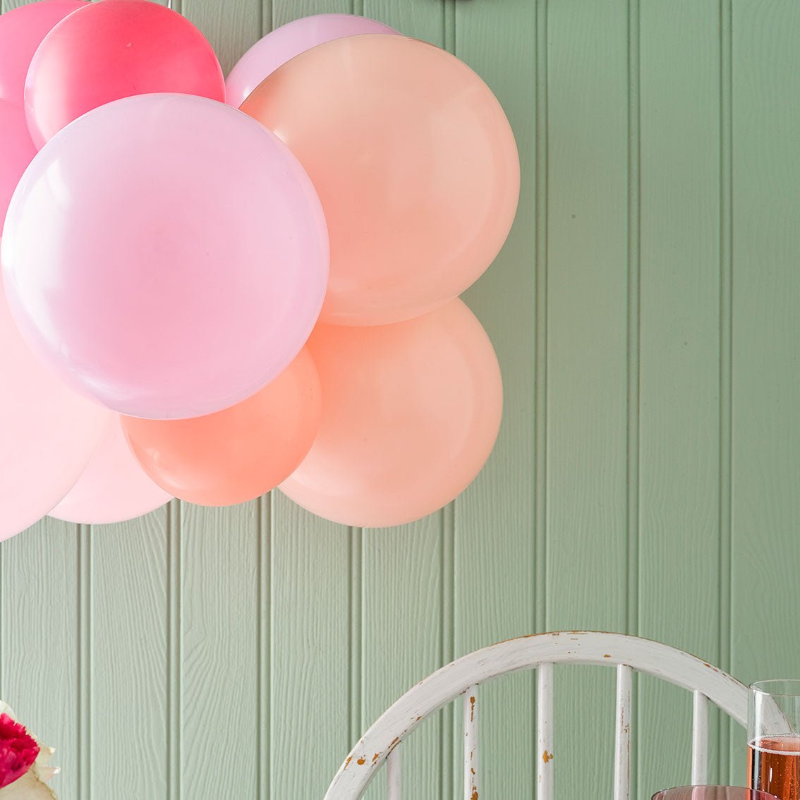 16 Pink & Peach Balloons - Stesha Party