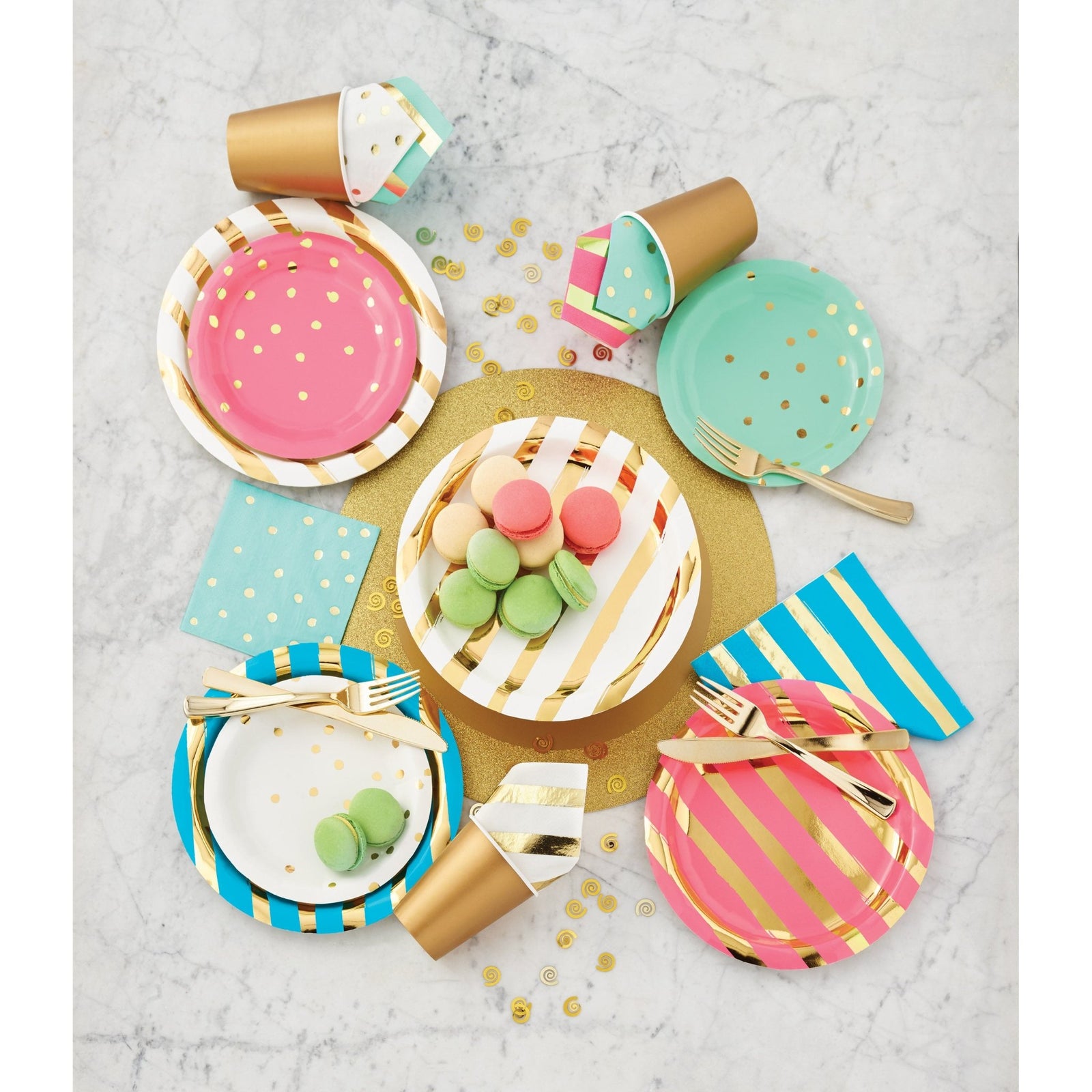 24 Gold 9oz Cups - Stesha Party