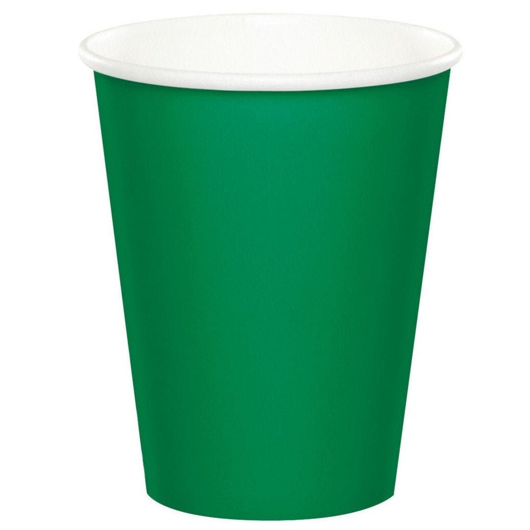 Touch Of Color Cups, Hot/Cold, Emerald Green, 9 Fluid Ounce - 24 ct