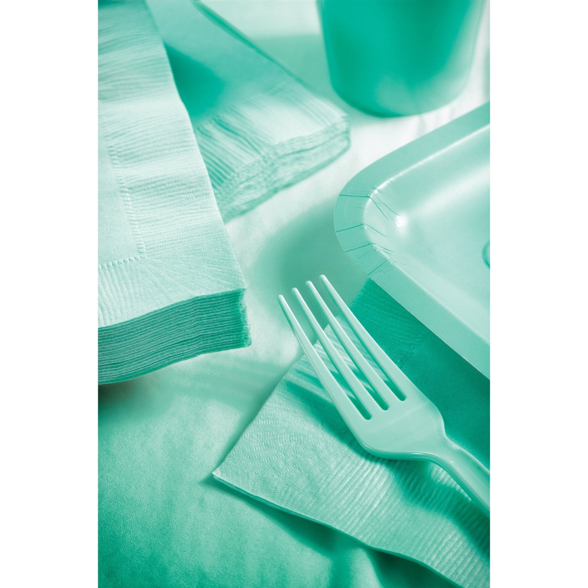 24-Set Plain Mint Cutlery - Stesha Party