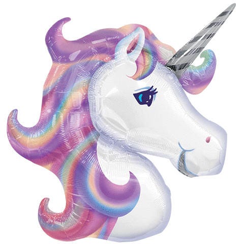 32" Purple Unicorn Balloon - Stesha Party