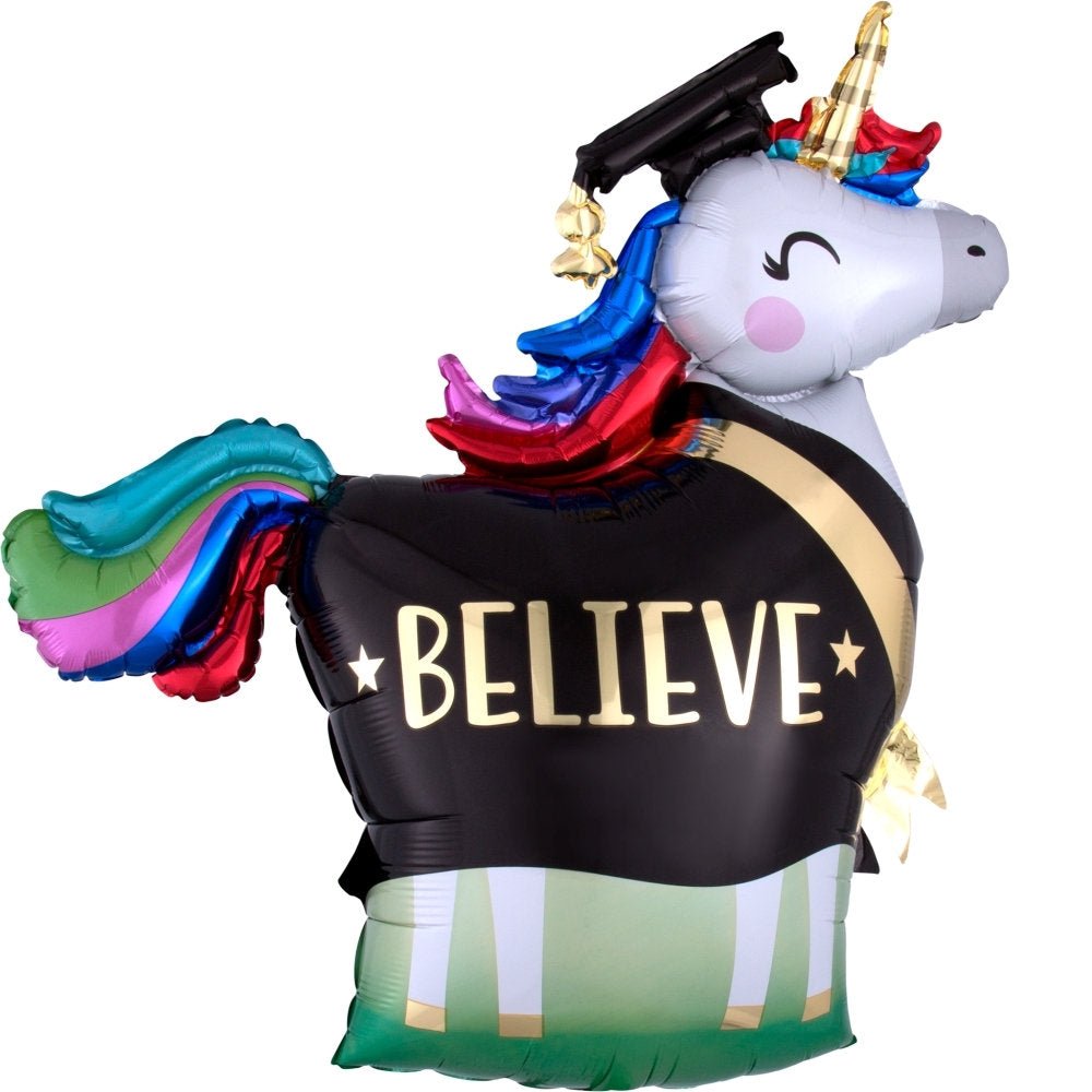 33" Unicorn Graduation Balloon - Stesha Party