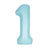 34" Pastel Blue Number Balloons - Stesha Party
