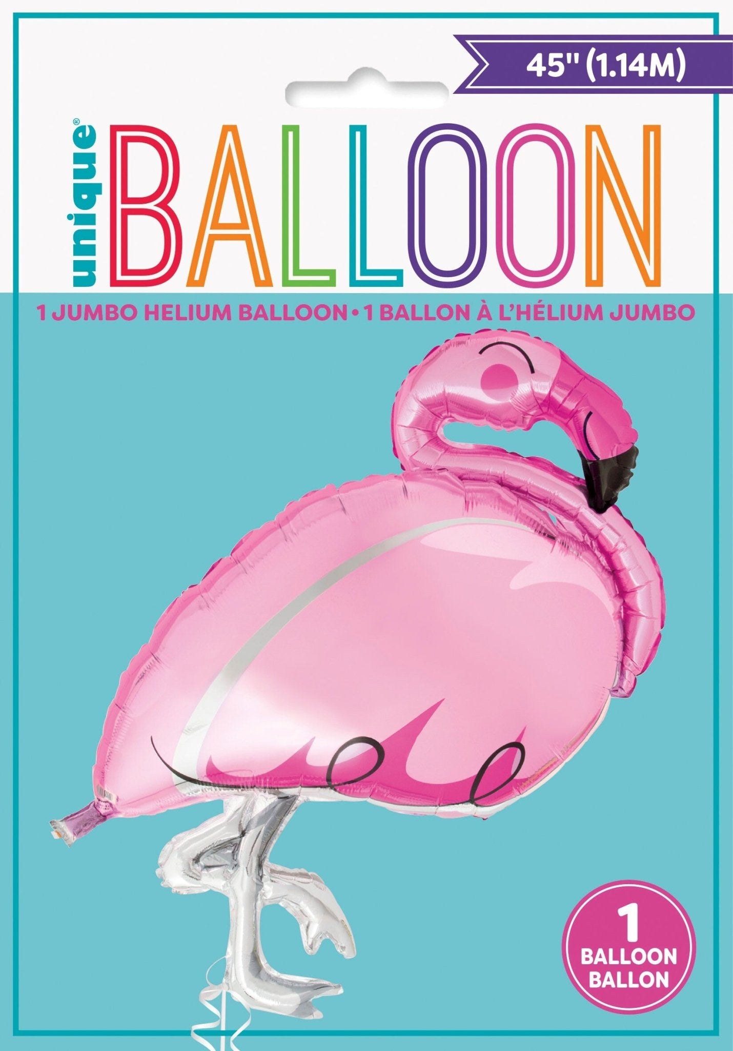 45" Pink Flamingo Party Balloon - Stesha Party
