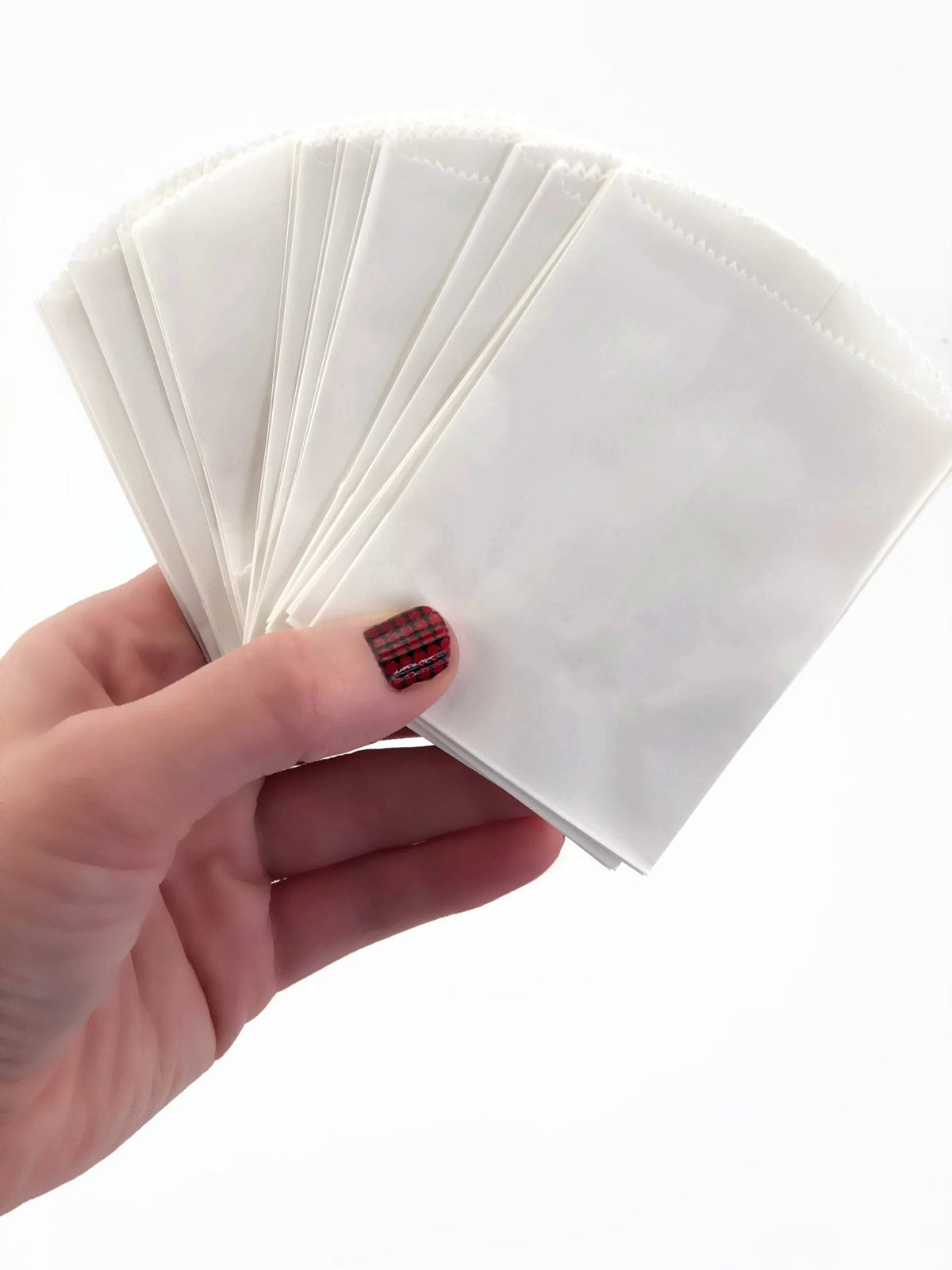 Paper Rags Mini Mini White Paper Bags 50ct - Stesha Party