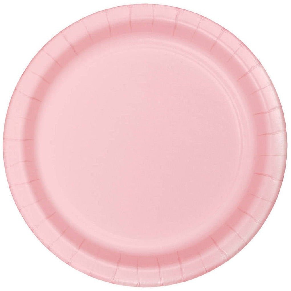 7 Pink Party Plates - Stesha Party - 1st birthday girl, birthday