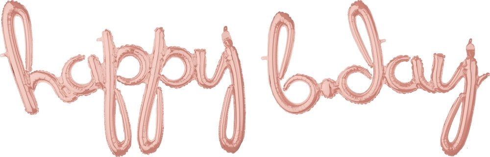 76" Rose Gold Birthday Balloon - Stesha Party