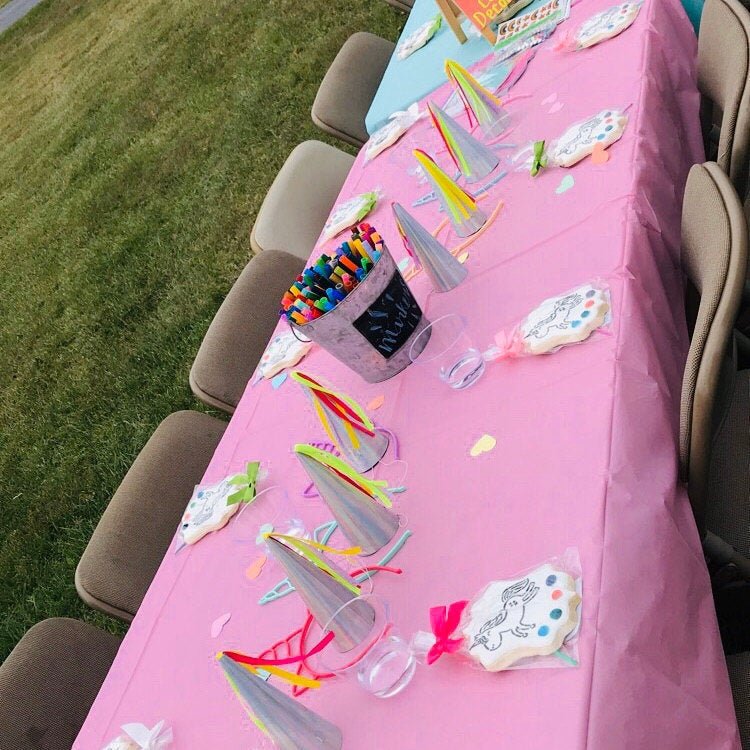 8 Iridescent Unicorn Horn Hats - Stesha Party