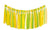 8' Yellow & Green Fringe Backdrop - Stesha Party