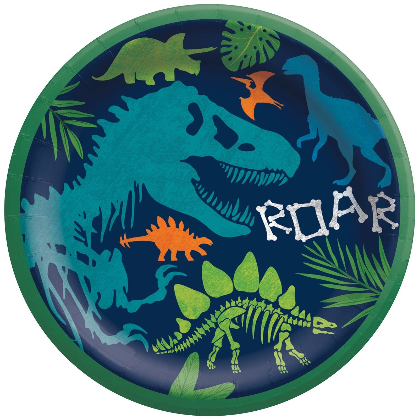 9" Roar Dinosaur Plates - Stesha Party