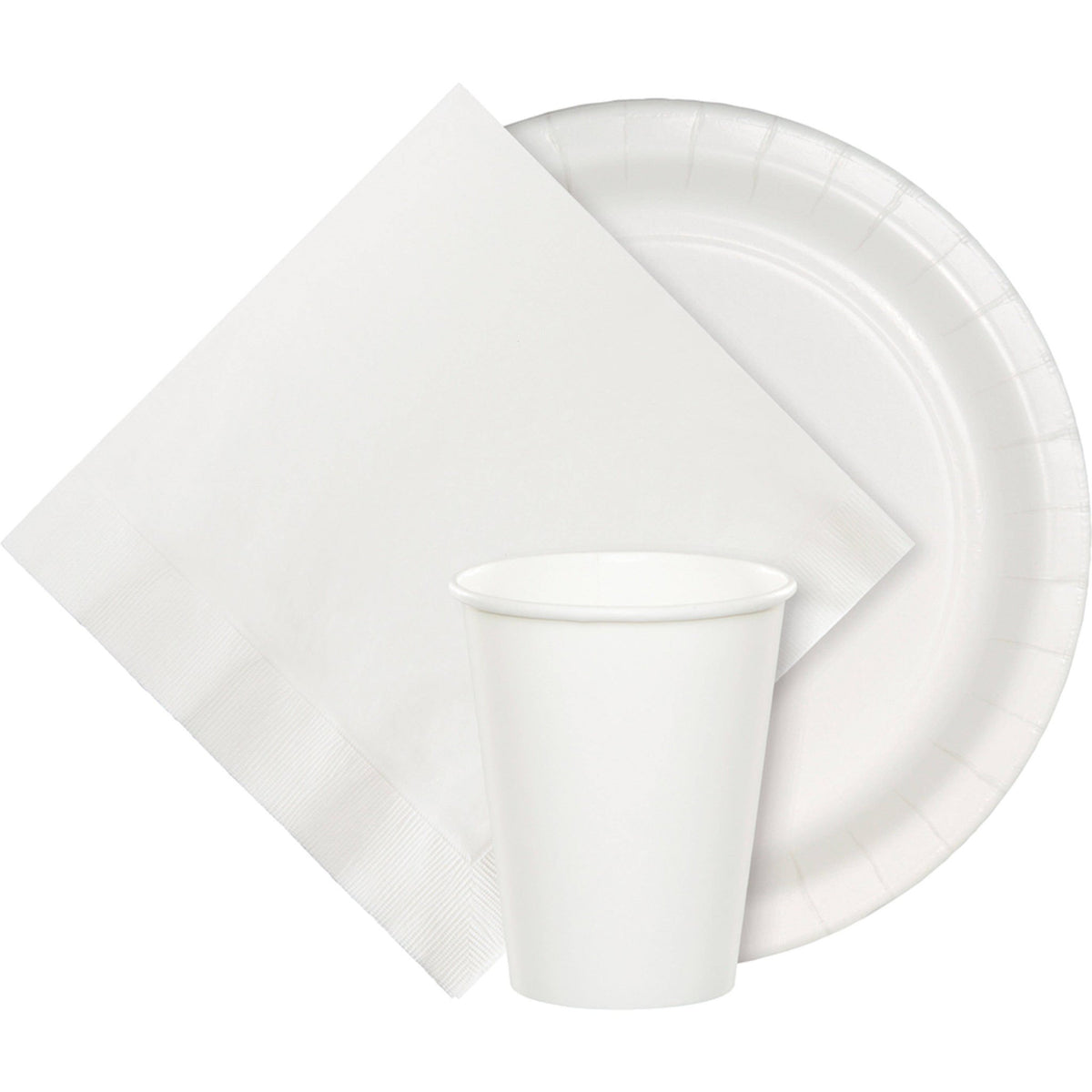 9" White Party Plates - Stesha Party