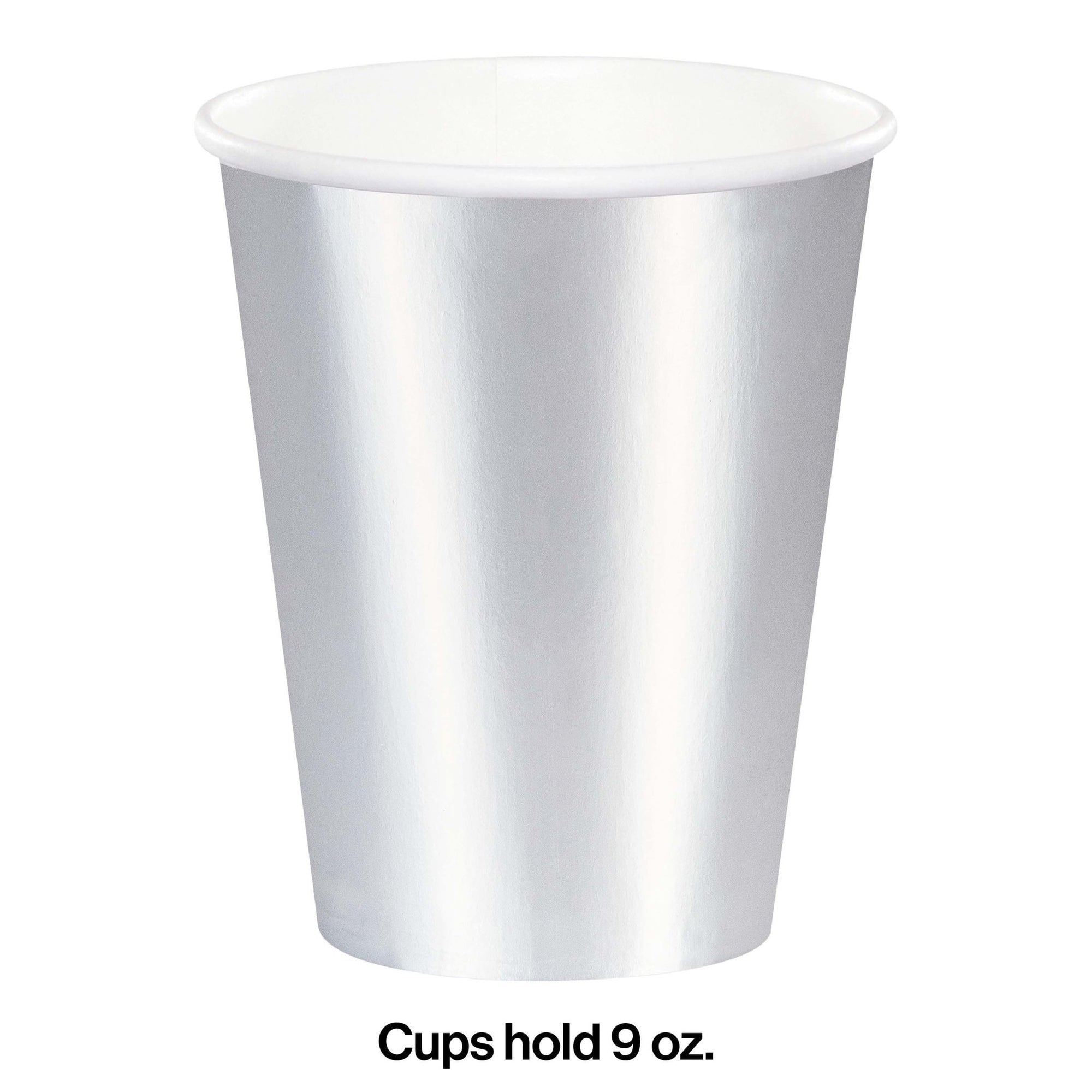 9oz Silver Foil Party Cups - Stesha Party