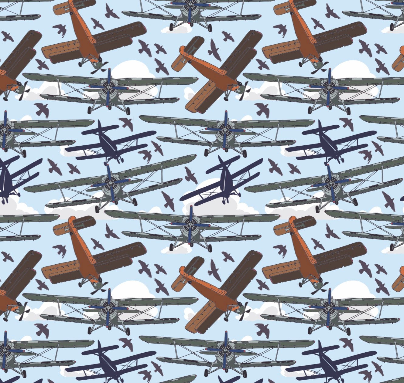 Airplane Themed Gift Wrap - Stesha Party