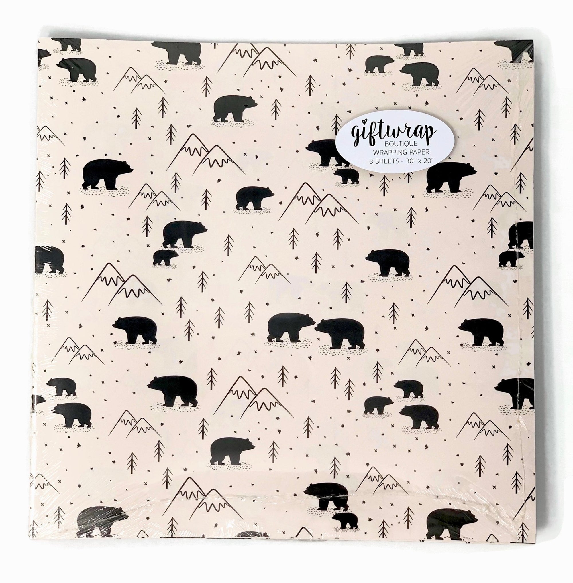 Bear Themed Wrapping Paper - Stesha Party