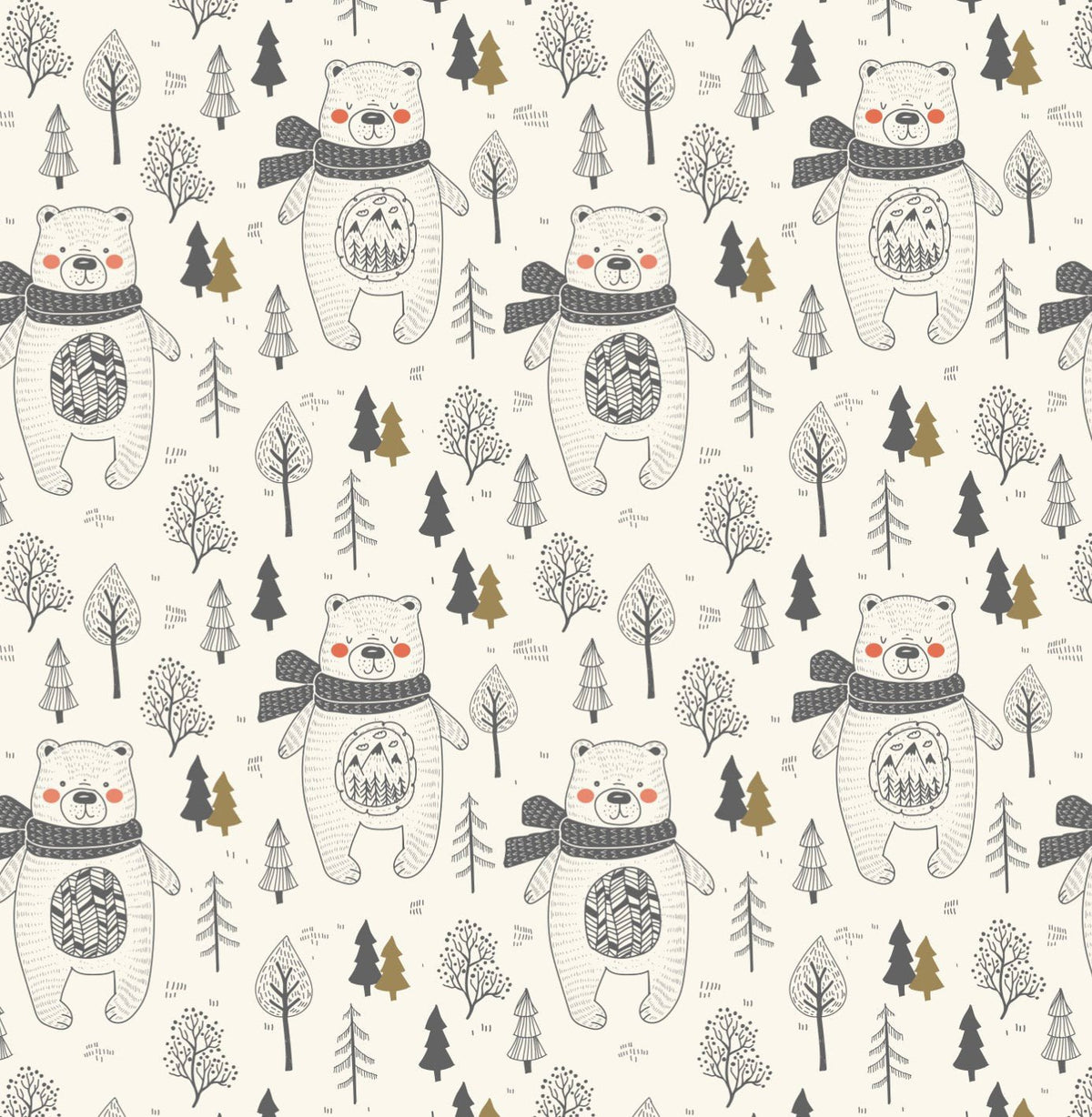 Bear Wrapping Paper - Stesha Party