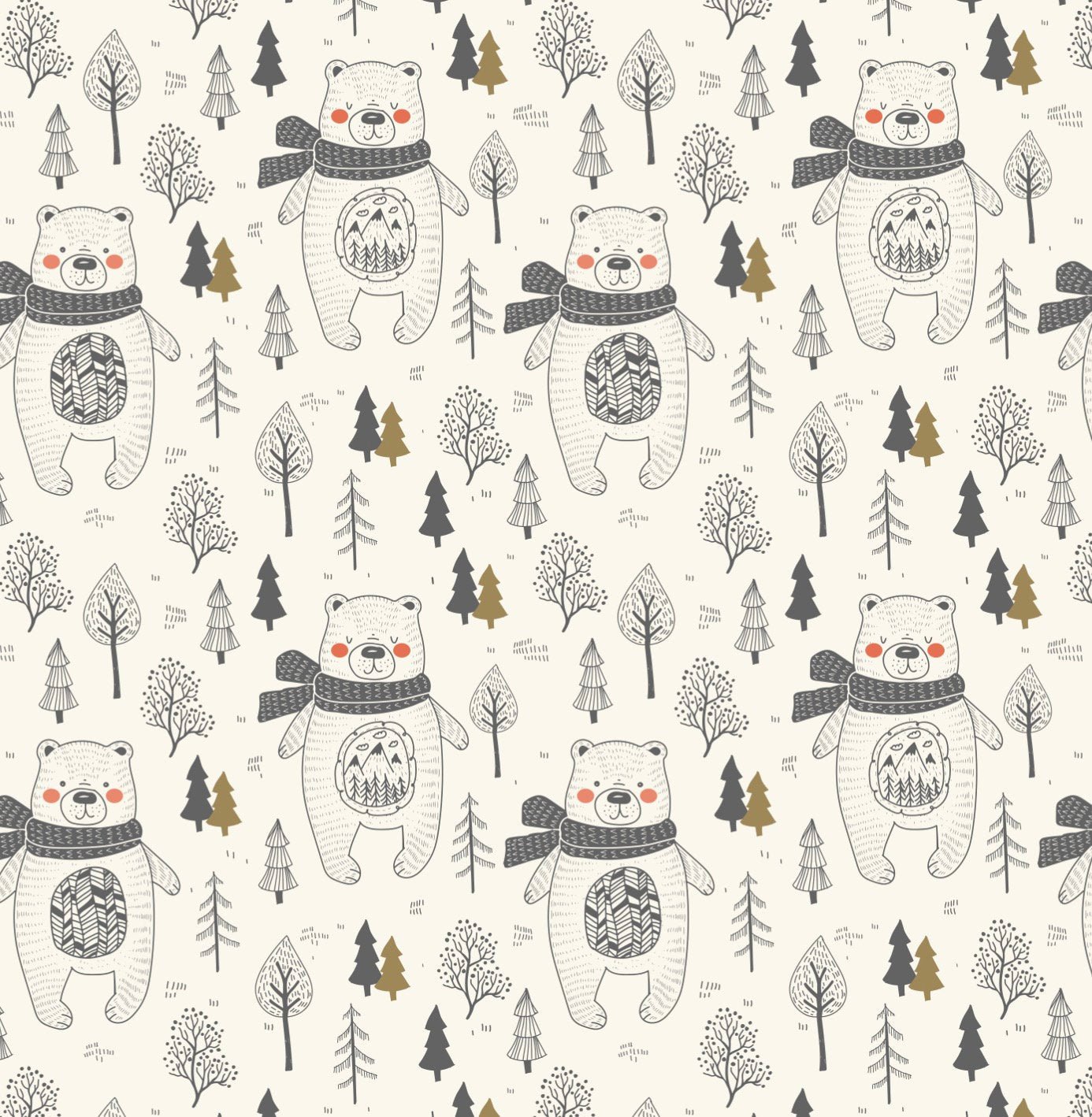 Bear Wrapping Paper - Stesha Party