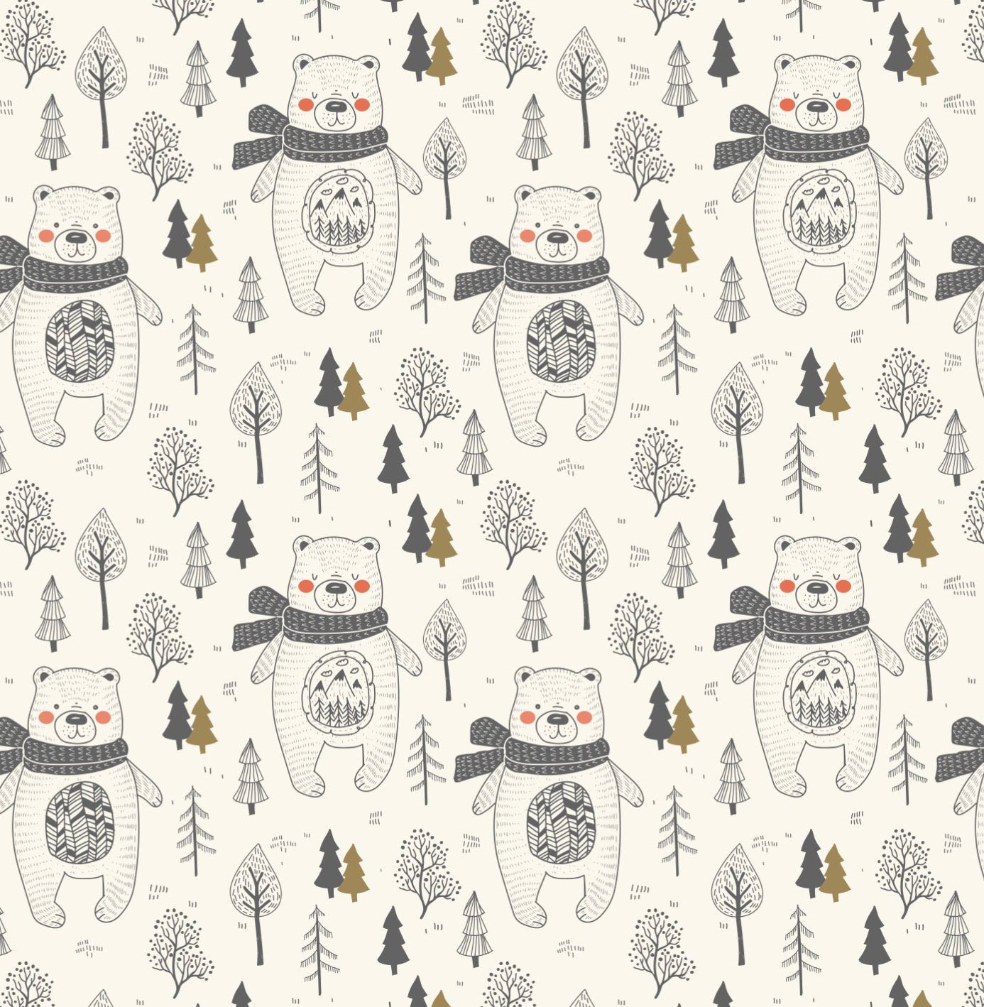 Bear Wrapping Paper - Stesha Party