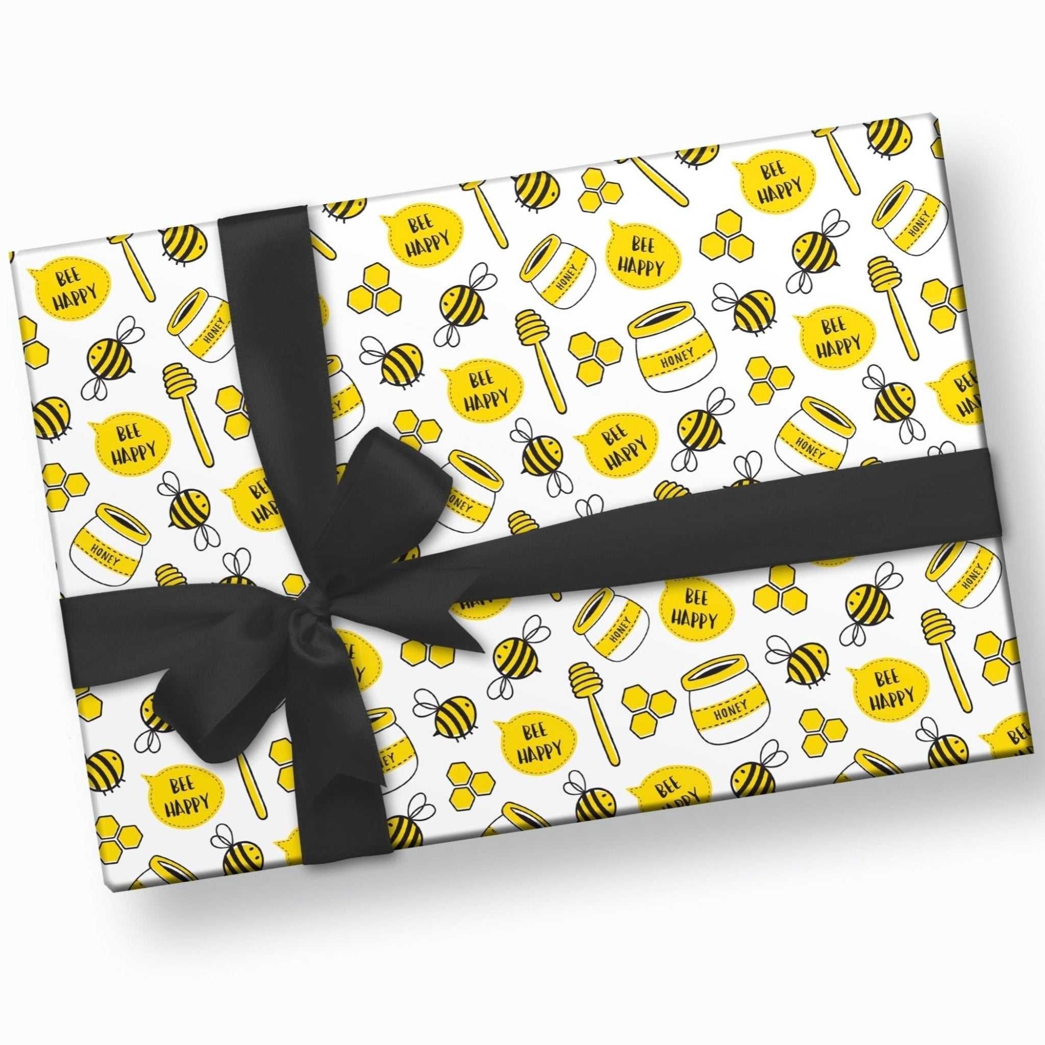 Hand Gift Wrapping for Gifts  Bees Recycled Wrapping Paper