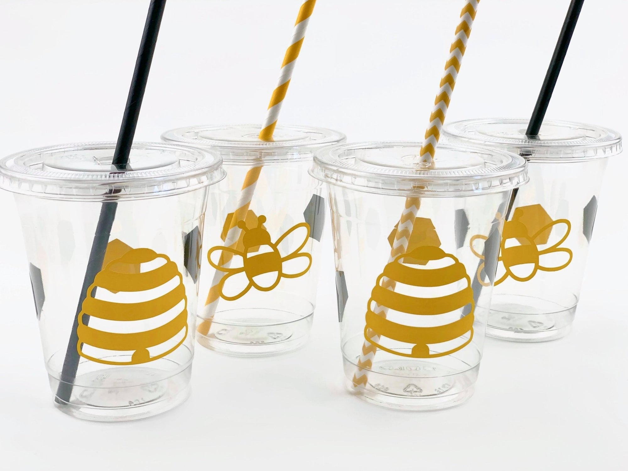 Bee Party Themed Cups - Stesha Party