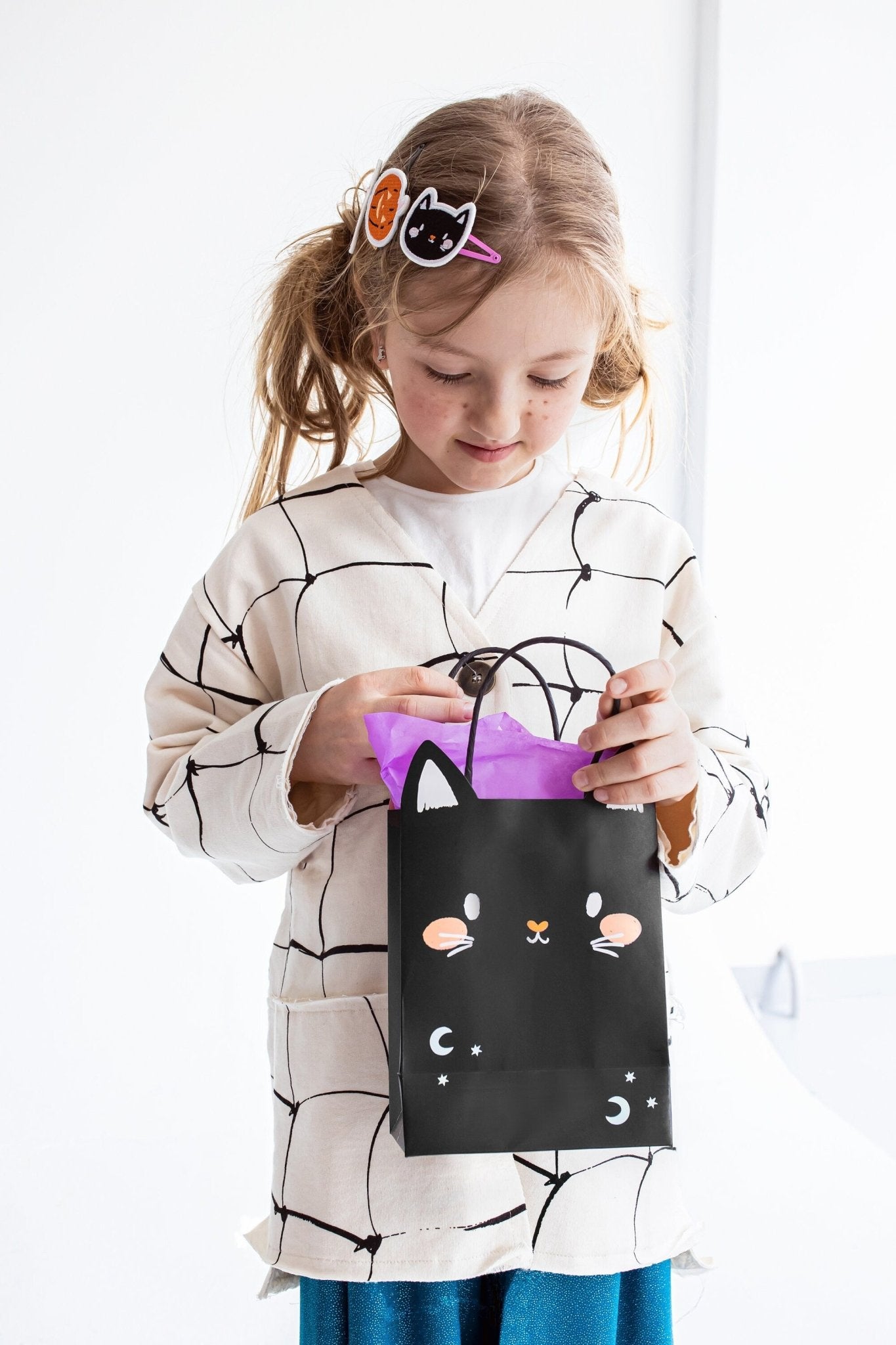 Black Kitty Cat Favor Bags 6ct - Stesha Party