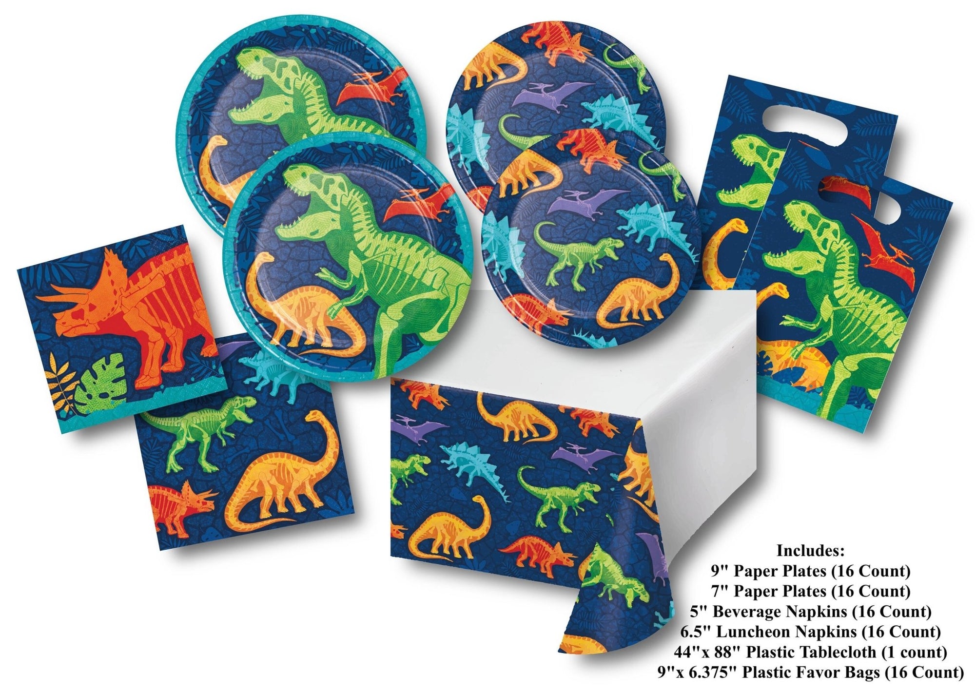 Blue Dinosaur Party Supply Pack - Stesha Party