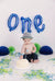 Blue "One" Balloon Banner - Stesha Party