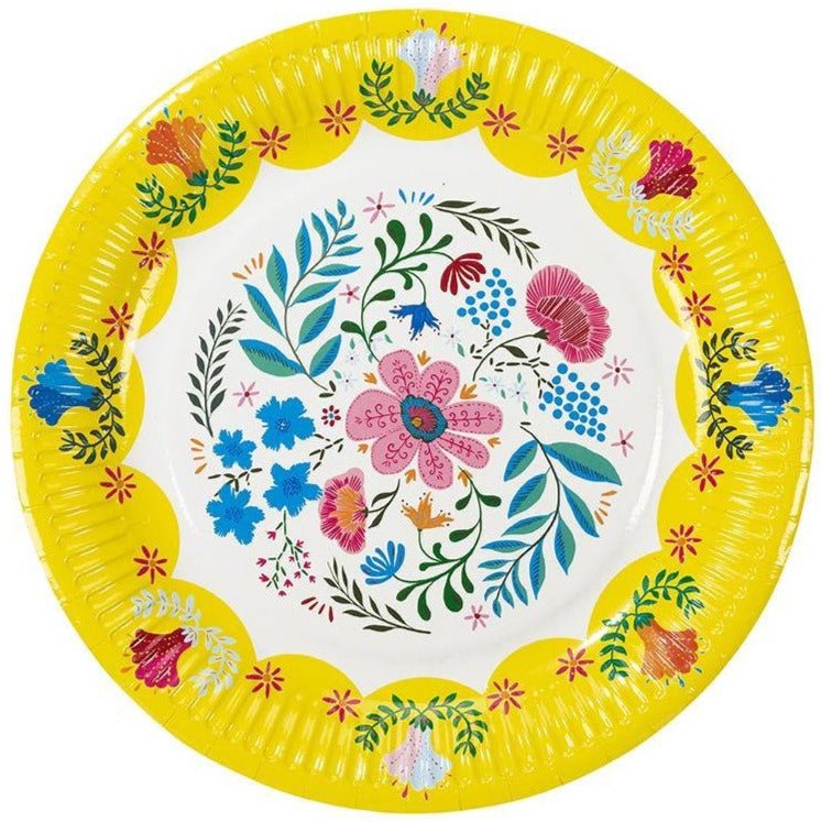 Boho Floral Plates - Stesha Party