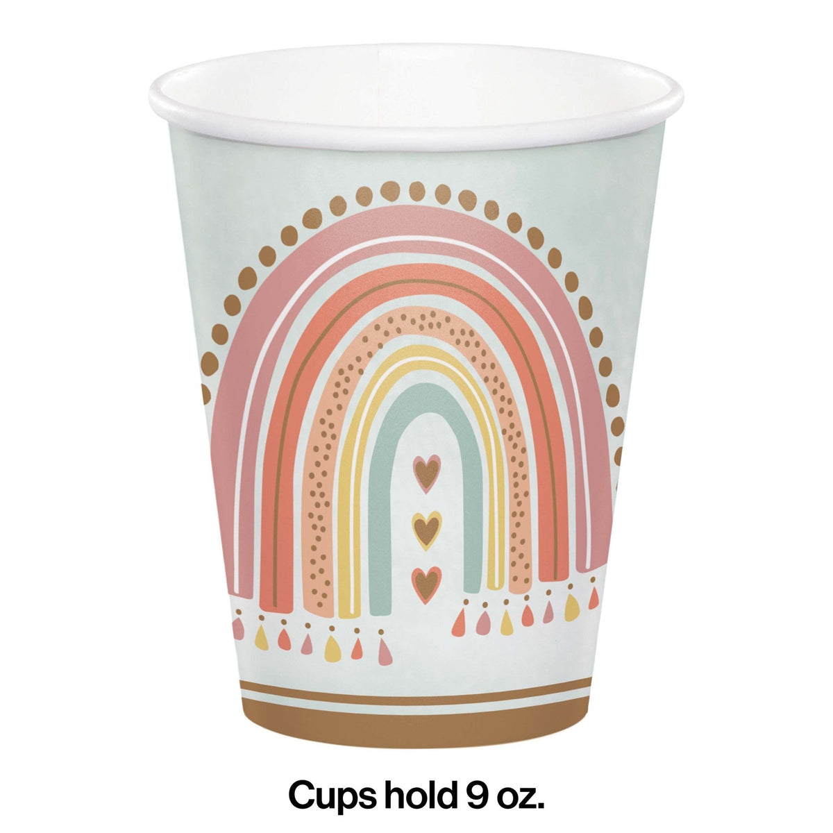 Boho Rainbow Party Cups - Stesha Party