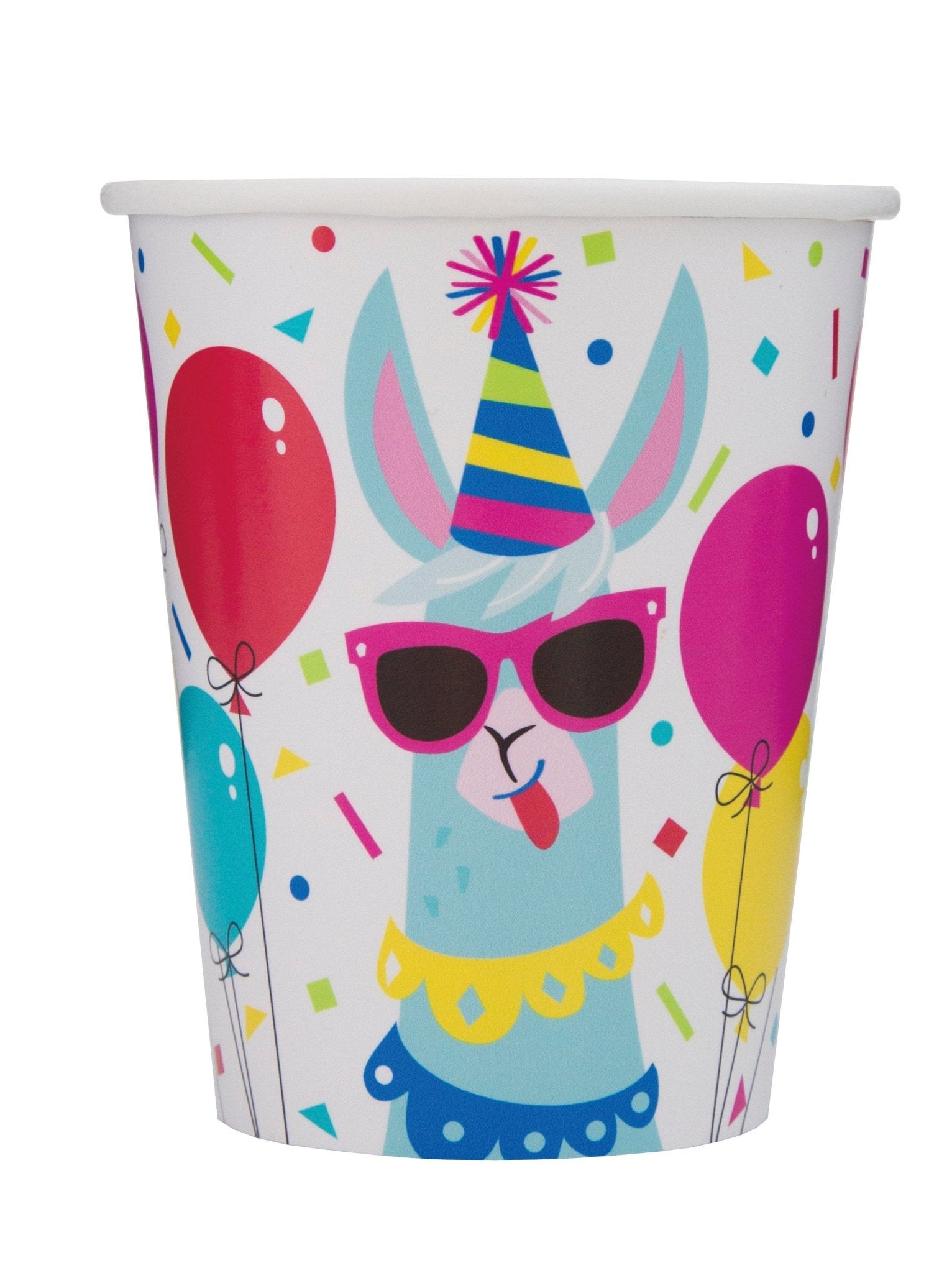 Bright Colorful Llama Party Cups - Stesha Party