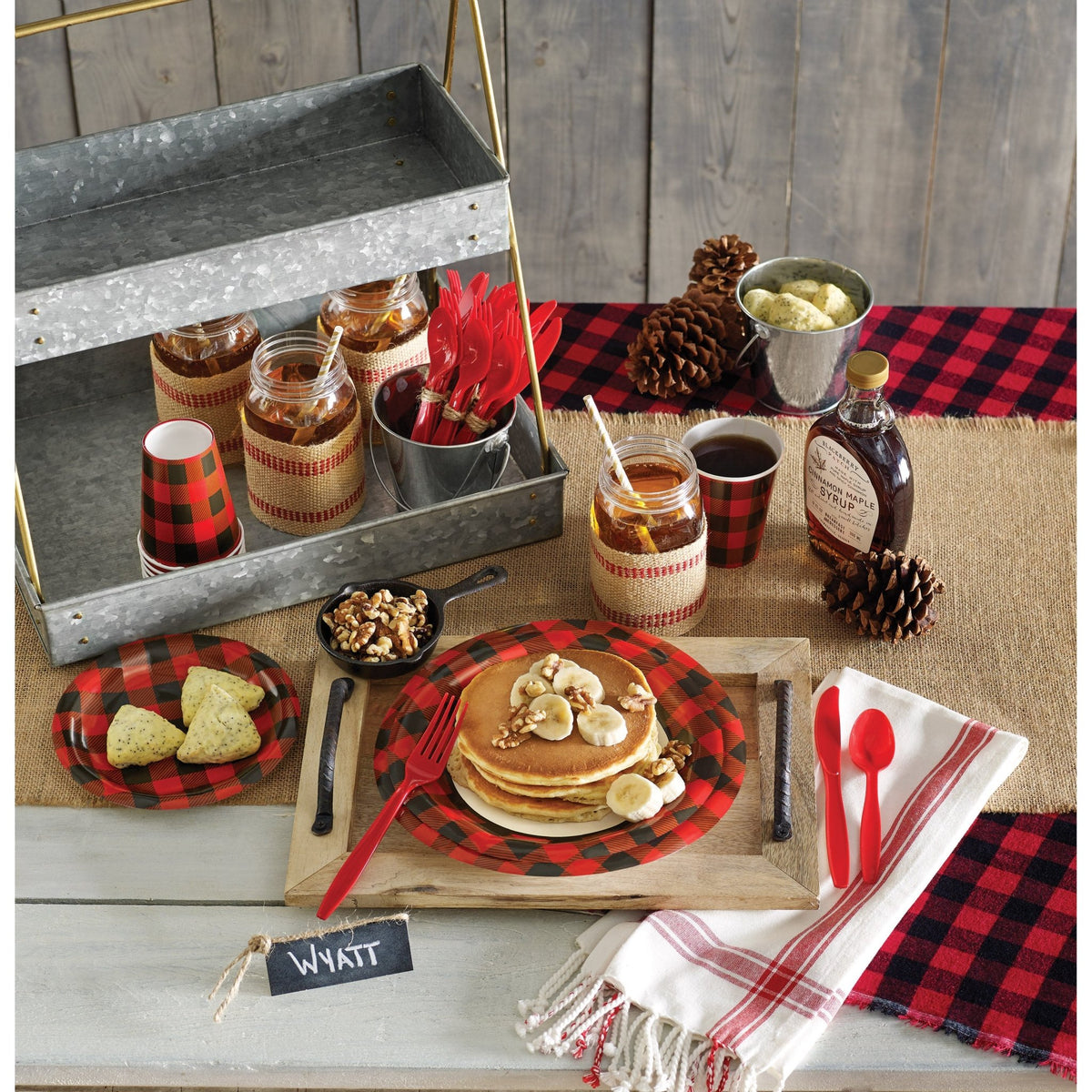 Buffalo Plaid Luncheon Napkins - Stesha Party