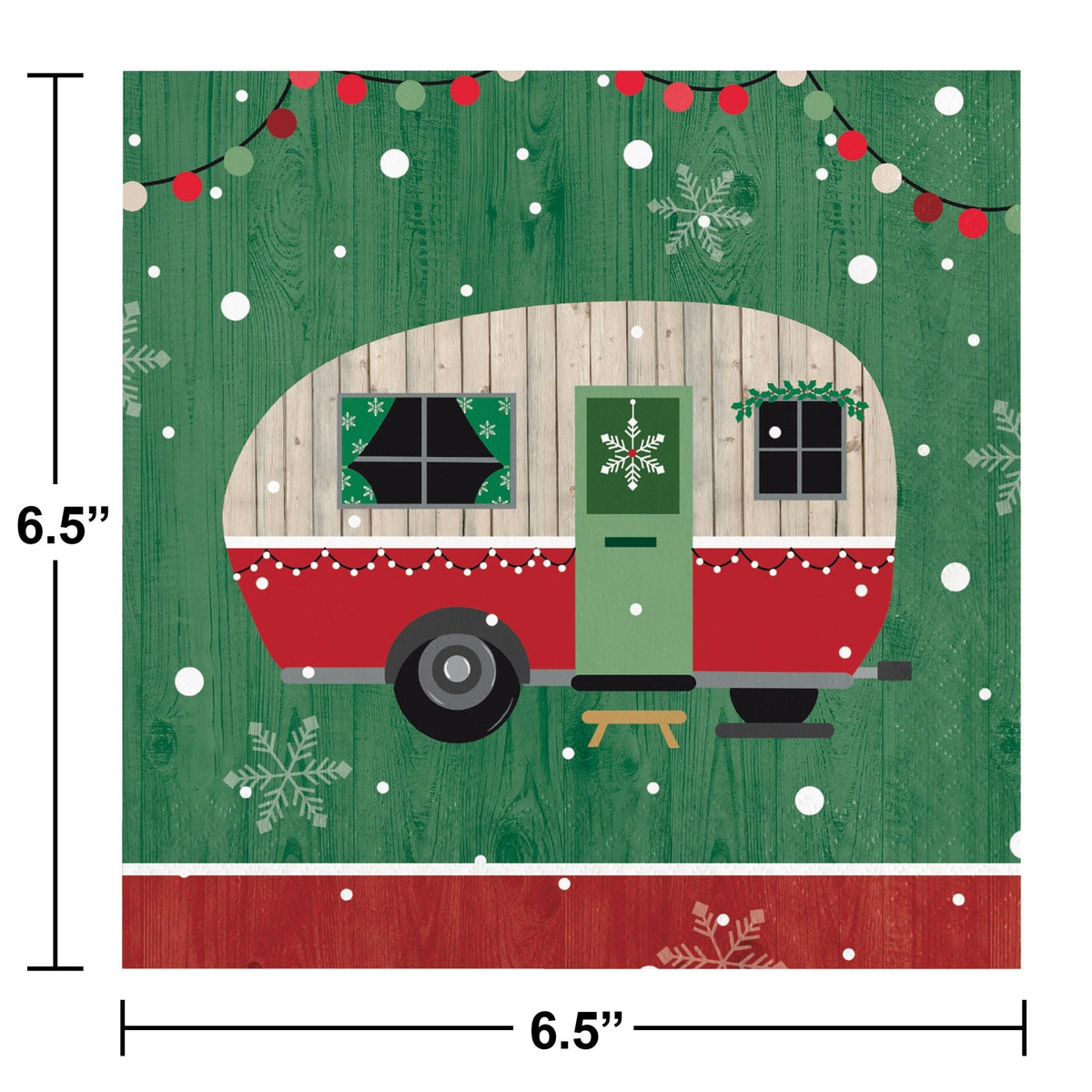 Buffalo Plaid RV Camper Holiday Plates & Napkins - Stesha Party