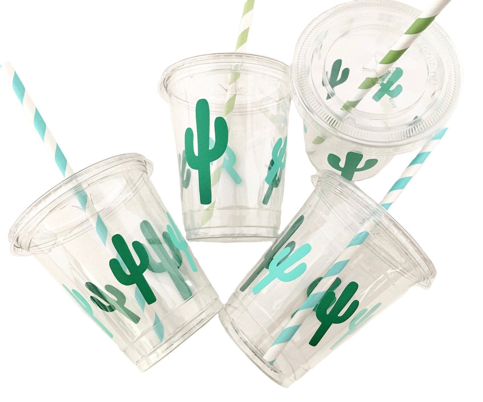 Cactus Party Beverage Cups - Stesha Party