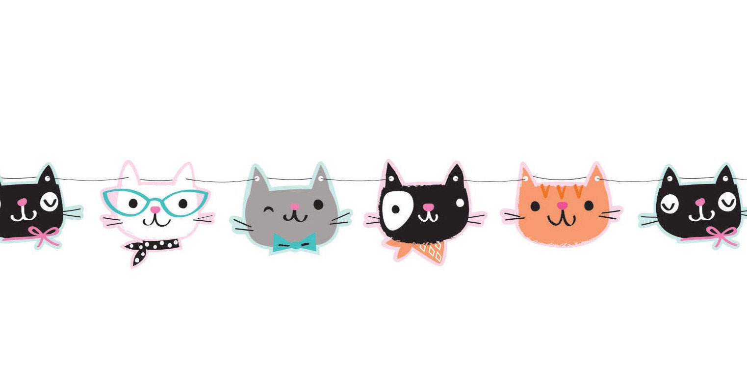 Cat Party Banner - Stesha Party